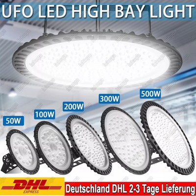 UFO LED Hallenbeleuchtung Deckenstrahler Werkstattleuchte Industrielampe Lampen