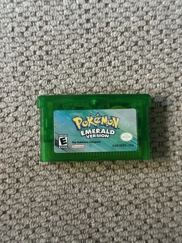 Pokemon Emerald Version GBA - Authentic - New Battery