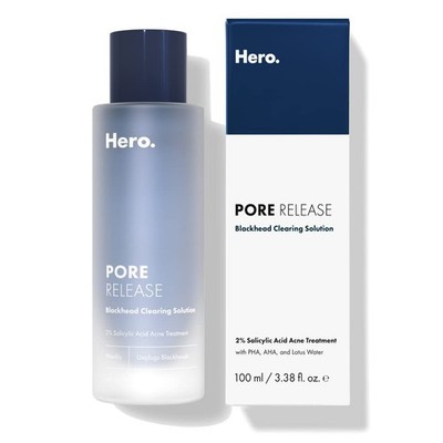 Hero Cosmetics Pore Release Blackhead Clearing Solution, Exfoliating 2% Salicyli