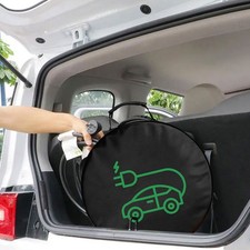 Universal Electric Charging Cable Storage Bag Organizer Car Interior Accessories
