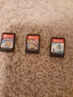 3 nintendo switch games pokemon sword, lego word, and carnival games