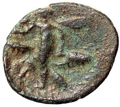Phoenicia, Byblos AE22 ''Tyche & Kronos-El, Six Wings'' Very Rare
