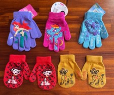 Girls Boys Character Gloves-Ariel, My Little Pony, Frozen, Paw Patrol, Lion King