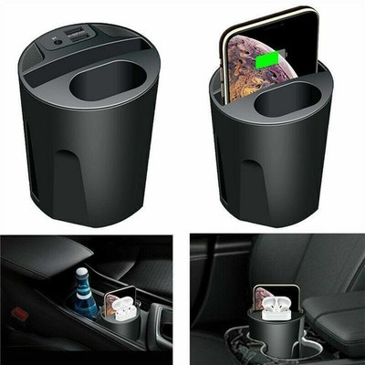Cupholder  Induktion Ladegerät für Becherhalter USB Auto Kfz Wireless Charger DE