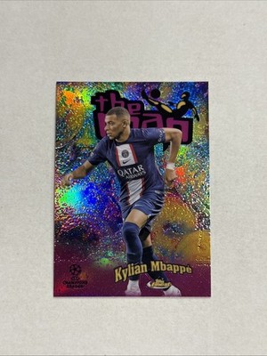 2023 Topps Finest UEFA Kylian Mbappe The Man Case Hit SSP PSG