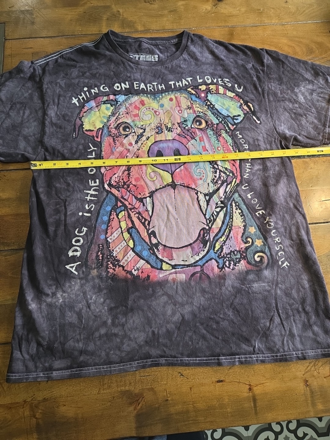 The Mountain Dean Russo Pit Bull Shirt Mens XL Tie Dye Dog Graphic T-Shirt 2014 image 4