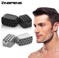 2pcs Silicone Jaw Exerciser Facial Toner Jawline Fitness Ball Double Chin - NEW