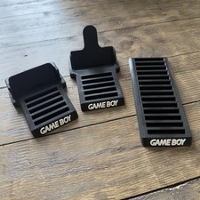 Display Stand for Nintendo Gameboy Cartridge - 3 Holders - Fits 24 Cartridges