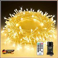 Lichterkette AußEn 10M 100 LED Warmweiß Weihnachten Dekoration Garten