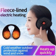 Heating Earmuffs for Men and Women 3 Temperature Heated Ear Warmer for Hiking