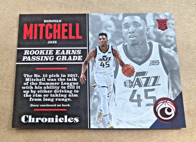 DONOVAN MITCHELL ~~~~ ( sp  /299 )  ROOKIE RED ~~~~ 2017 chronicles parallel RC