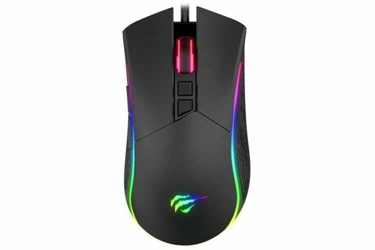HAVIT MS1001 RGB BACKLIT WIRED 7200DPI 7 BUTTONS PROGRAMMABLE GAMING MOUSE - Image 2 of 4