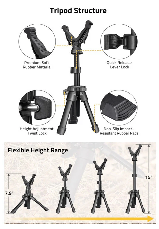 V Mount Tripod Rifle Bench Rest - UK Seller - Image 2 of 4