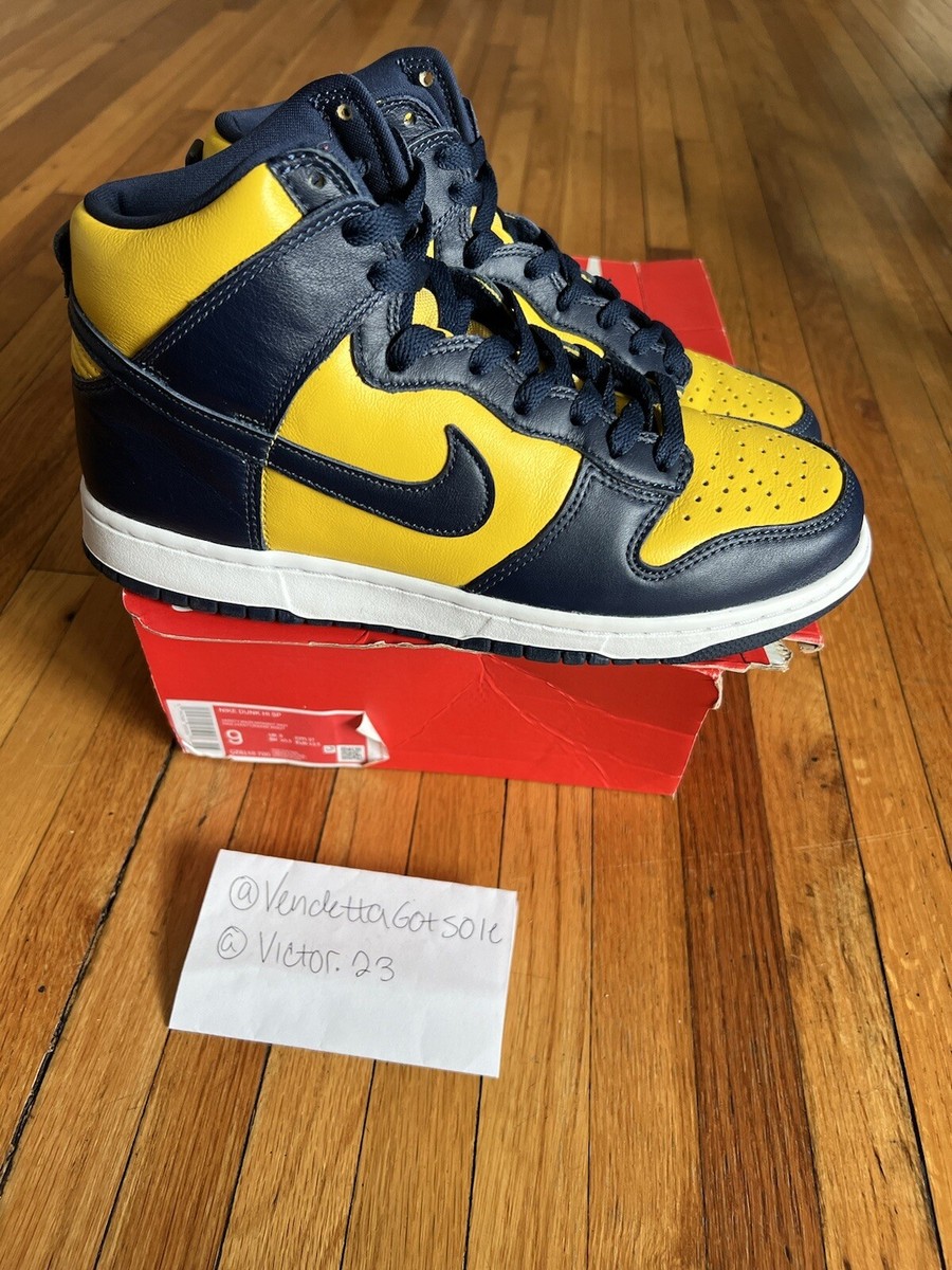 Nike Dunk High Michigan SP CZ8149-700 VNDS 2020 US9 | eBay