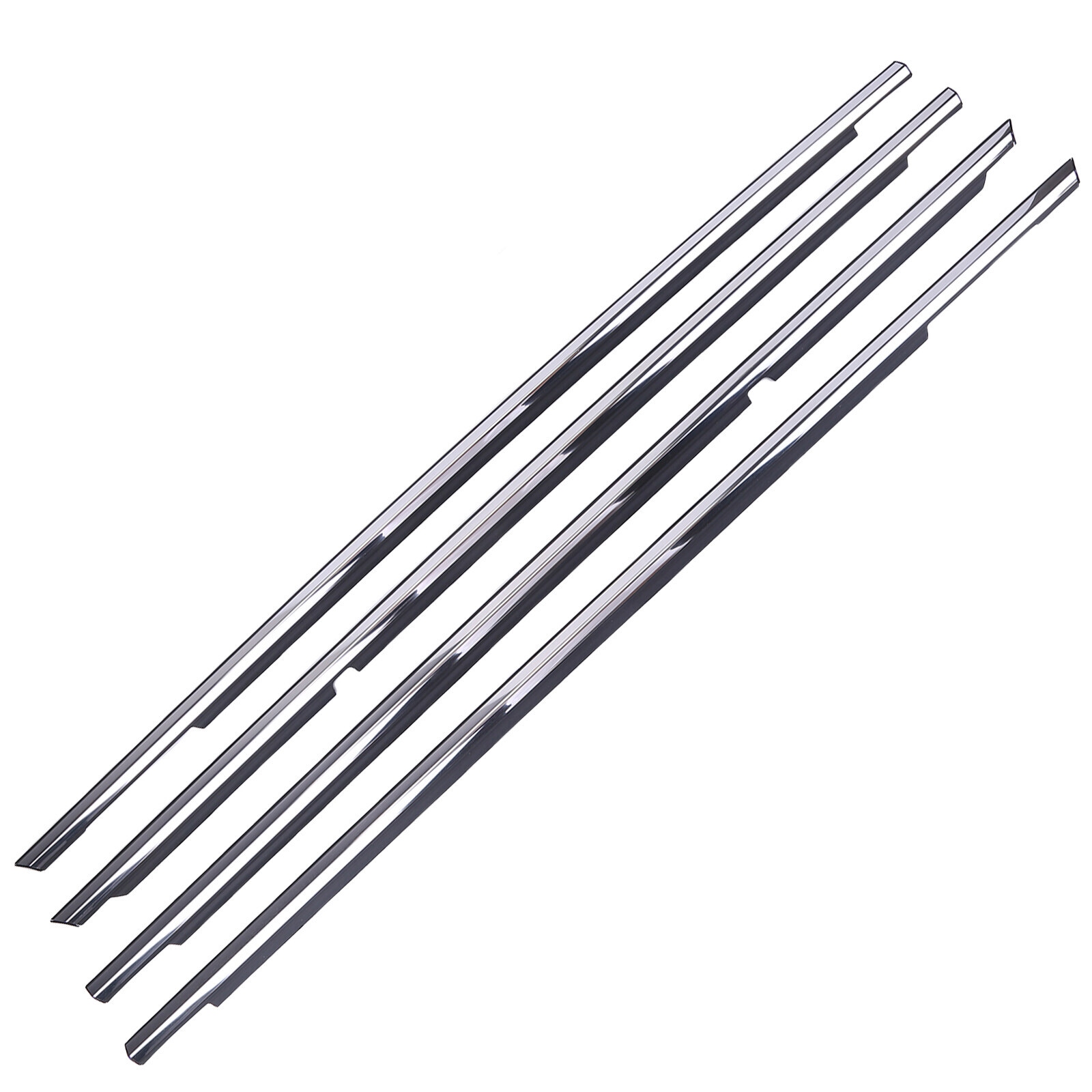 4PCS Front Rear Door Belt Moulding Weatherstrip Set for 2002-2006 Toyota Camry