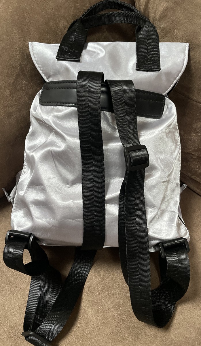 justice silver mini backpack Bunny Flip Sequin JUSTICE MINI BACKPACK SILVER/BLACK SATIN