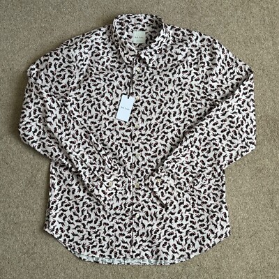 PAUL SMITH Lucky Bunny Hasen Print weißes Shirt | (L) LARGE