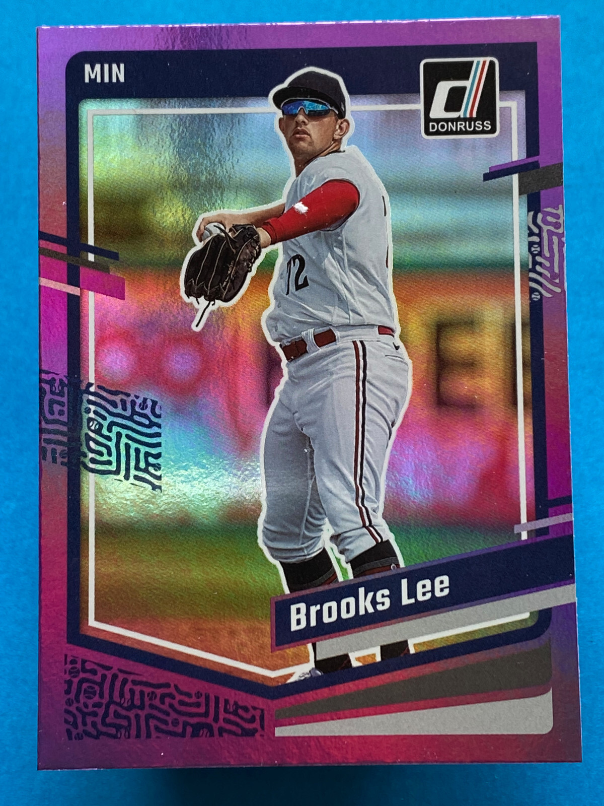 Brooks Lee 2023 Panini Donruss Purple Holo #107 Minnesota Twins