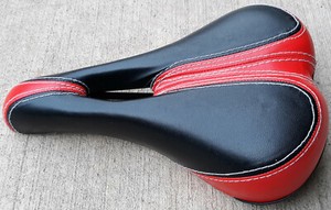 bicycle bike seat, color red -  from stationary bike - Minimally Used!