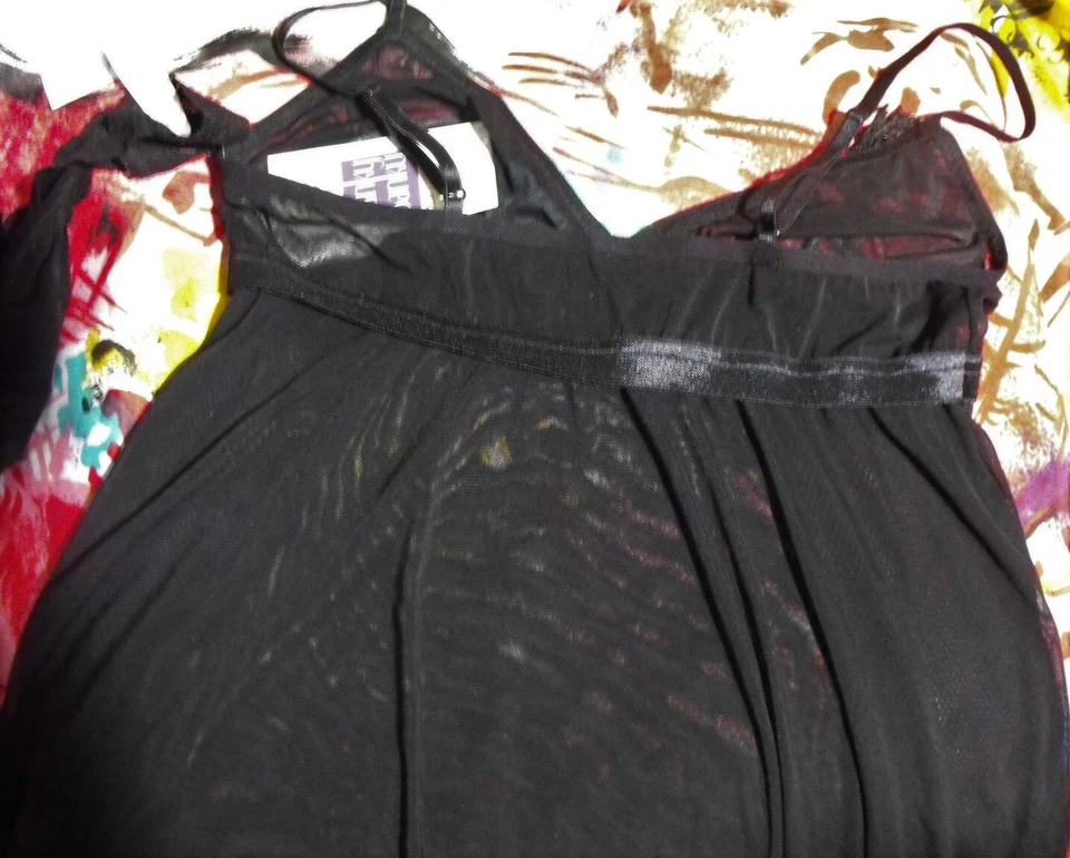 NUEVO HANKY PANKY 2 PIEZAS 286044 DESPUÉS DE MEDIANOCHE MALLA BORLA BEBÉ MUÑECA Y TANGA L Foto 3 de 3