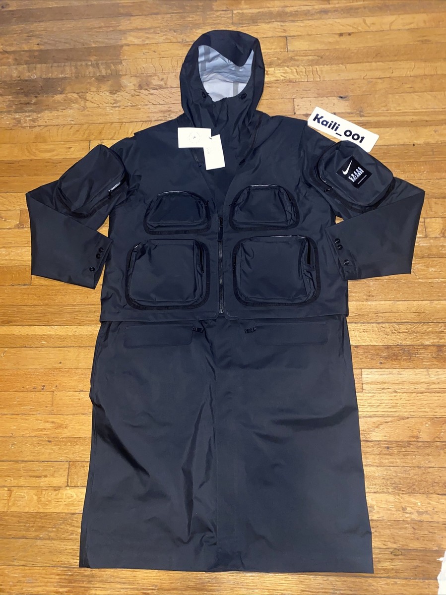 Men's Nike Undercover 2 in 1 Parka Jacket Black CW8017-010 Men's Nike Undercover 2 in 1 Parka Jacket Black CW8017-010