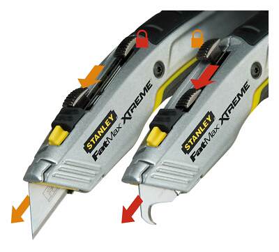 Stanley Messer 2 einziehbar Klingen FatMax Extreme Twin Blade - 0-10-789