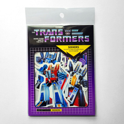 G1 Transformers  DECEPTICON SEEKERS 6 stickers !! Starscream Tariff Free !!