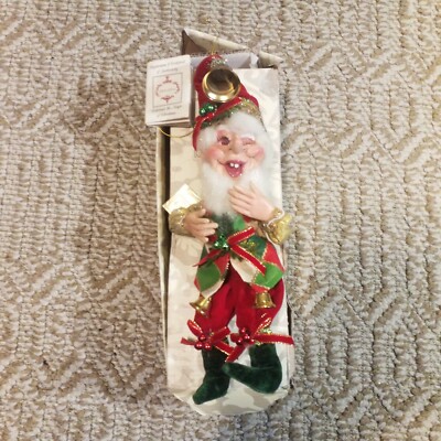 Mark Roberts Elves Bell Ringer Elf 51-41400 Small Figurine 2014 Low # 2500 Made