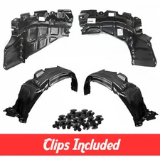 Front Fender Liner & Engine Under Cover Set w/ Clips For 2004-2006 Scion xB