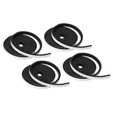 Weather Stripping for Doors, 4 Rolls 3/8" W x 3/16" T Foam Seal Tape(6.56 Ft)