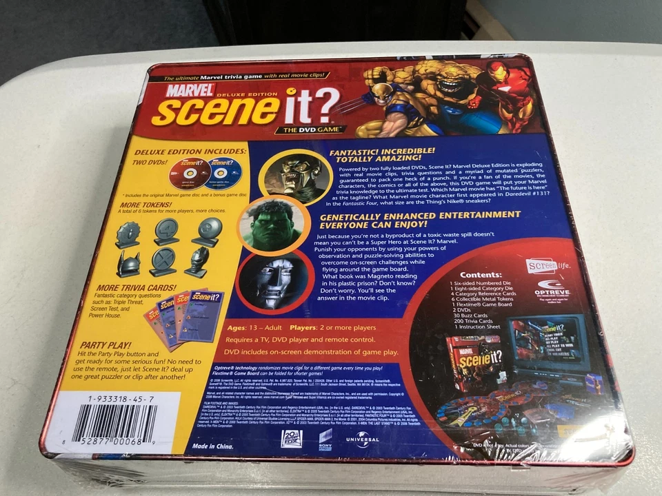 MARVEL Scene It Deluxe Edition 2 DVD Collector's Tin Board Game Read Description - Image 2 of 4