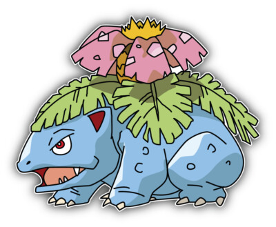 Pokemon Cartoon Biggest Bulba Charmander Sticker Bumper Decal - ''SIZES''