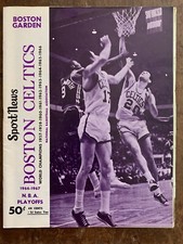 1967 NBA EASTERN DIVISION FINALS CELTICS v 76ers basketball program/WILT/RUSSELL