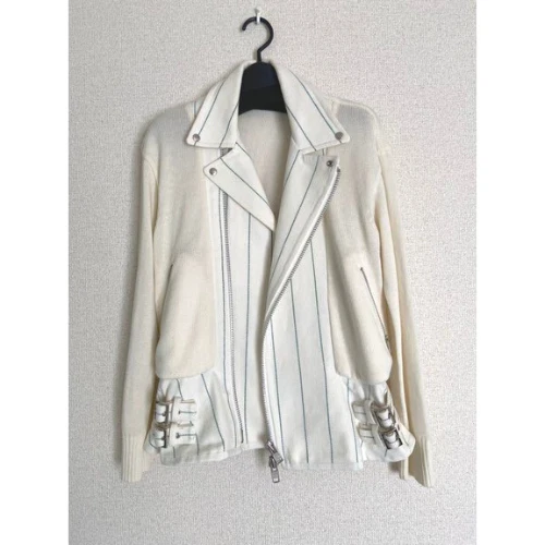 sacai Luck Peplum Jacket White Size 1/S Preowned