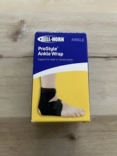 Bell-Horn ProStyle Ankle Wrap Universal Black Support for weak or injured ankles