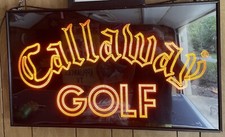 RARE Vintage Callaway Golf Lighted Sign - 2 Sided - Made in USA