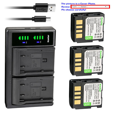 Kastar Battery LTD2 Charger for JVC BN-VF707 & JVC GZ-MG21ZEZ GZ-MG21U GZ-MG21US