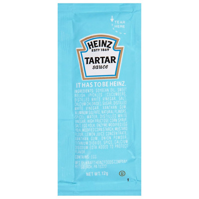 Tartar Sauce Single Serve Packet 0.4 Oz (Pack of 200)