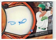 2018 TOPPS TRIBUTE DUSTIN FOWLER RC AUTOGRAPH #'D 04/25 OAKLAND ATHLETICS MLB