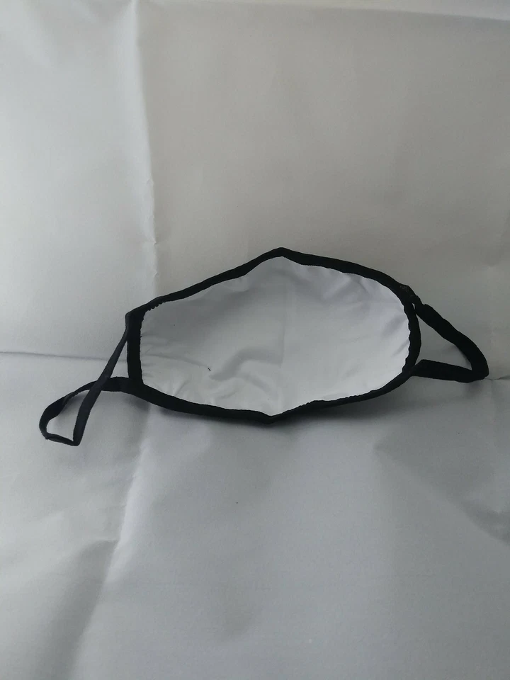 Cubierta de máscara facial de dibujos animados divertida unisex dientes imperio negro algodón estampado lavable Foto 3 de 4