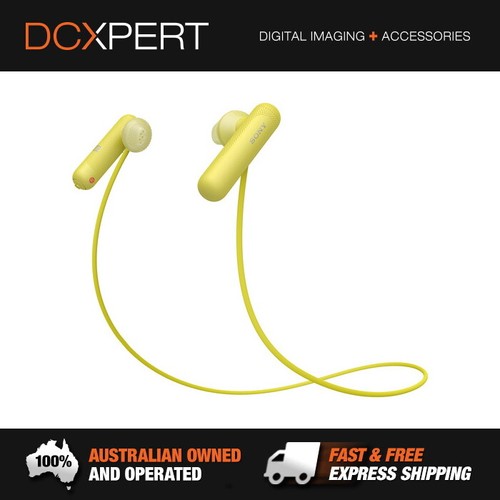 SONY WI-SP500 BLUETOOTH IN EAR SPORTS HEADPHONES – YELLOW - WISP500Y | eBay