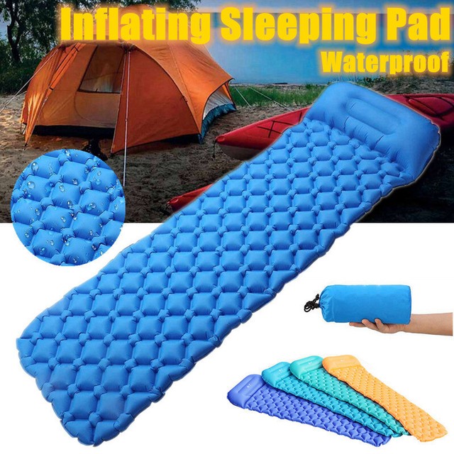 sleeping on blow up mattress