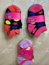 Lot of 9 Pair Everbright Baby Girl Kids Socks Assortment Size 2 - 4