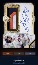 25 Topps Bunt DIGITAL Diamond Icons Signature Relic ICONIC Kyle Tucker