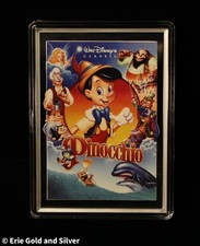 2024 $10 Niue Disney Pinocchio 5 Oz Silver Proof Poster Ogp