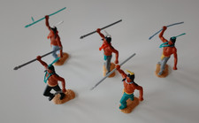 Timpo 5 indiani con lancia personaggi a incastro