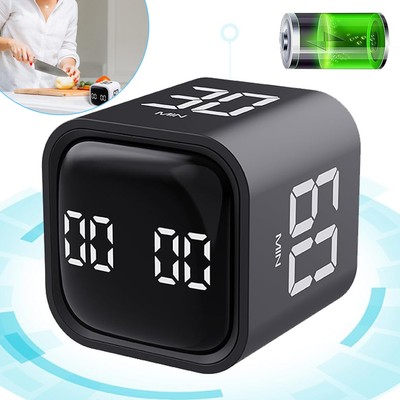 Digitaler Cube Timer Küchentimer Schwerkraftsensor Flip Timer mit Countdown