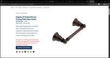 YB5408ORB OIL RUB Kingsley Traditional Double Post Pivoting Toilet Paper Holder,