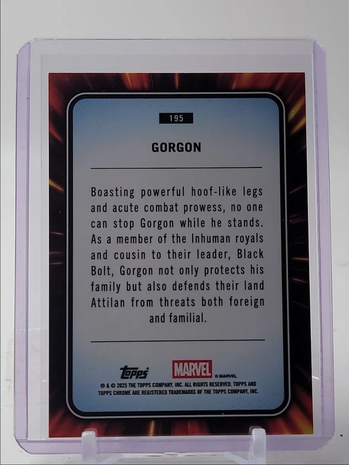 GORGON 2025 TOPPS CHROME MARVEL SPIDERMAN WEB REFRACTOR /62 Q5739 - Image 2 of 2