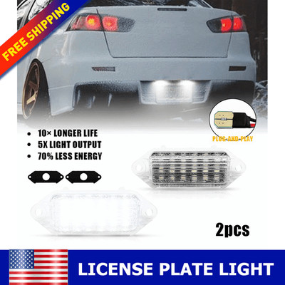 For Mitsubishi Lancer/2007-2016 Lancer Evolution X License Plate Light 2003-2017